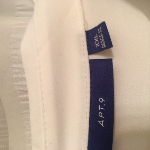 White sheer blouse - Picture 2 of 4